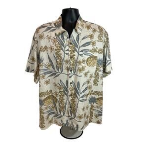 Ocean Pacific Men’s Hawaiian Shirt, XL, 100% Rayon